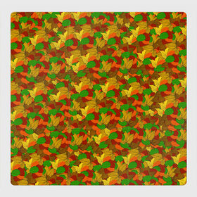 Магнитный плакат 3Х3 с принтом Autumn , Полимерный материал с магнитным слоем | 9 деталей размером 9*9 см | abstraction | autumn | colorful | leaves | patterns | texture | абстракция | листья | осень | разноцветный | текстура | узоры