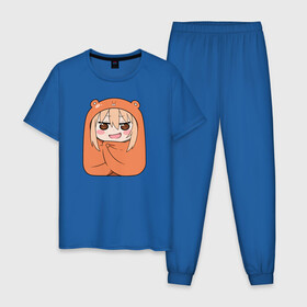 Мужская пижама хлопок с принтом Himouto! Umaru-chan  , 100% хлопок | брюки и футболка прямого кроя, без карманов, на брюках мягкая резинка на поясе и по низу штанин
 | anime himouto | anime umaru | himoto | himouto | himouto umaru | himouto umaru chan | umaru | umaru chan | аниме | аниме умару | аниме химото | двуличная сестренка умару | умару | химото | химото умару тян