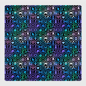 Магнитный плакат 3Х3 с принтом ГЕЙМЕРСКИЙ НЕОН , Полимерный материал с магнитным слоем | 9 деталей размером 9*9 см | game | iternet | pattern | игры | интернет | киберспорт | компьютеры | неон | паттерн | текстуры | ячейки