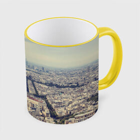Кружка с принтом Париж , керамика | ёмкость 330 мл | город | париж | улицы города | франция | эйфелевая башня