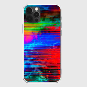 Чехол для iPhone 12 Pro Max с принтом Glitch color storm , Силикон |  | Тематика изображения на принте: clouds | color | glitch | gradient | storm | глитч | градиент | краски | небо | облака | шторм