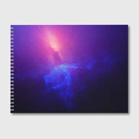 Альбом для рисования с принтом Туманность , 100% бумага
 | матовая бумага, плотность 200 мг. | Тематика изображения на принте: вселенная | космос | краски | плазма | туманность