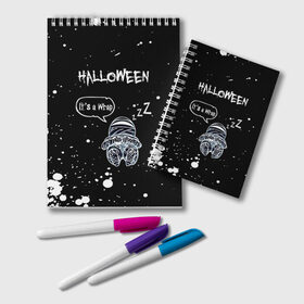 Блокнот с принтом Halloween , 100% бумага | 48 листов, плотность листов — 60 г/м2, плотность картонной обложки — 250 г/м2. Листы скреплены удобной пружинной спиралью. Цвет линий — светло-серый
 | 31 октября | halloween | halowen | ведьма | день всех святых | джек | костюм | кровь | лого | монстр | надпись | праздник | приведение | призрак | светильник | символ | страшная | тыква | ужасы | хеллоуин | хеллуин