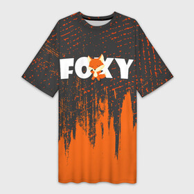 Платье-футболка 3D с принтом ЛИСИЧКА   FOXY ,  |  | animals | fox | foxes | foxy | ginger | животные | лис | лиса | лисенок | лисий | лисица | лисицы | лисичка | лисички | лисы | лисята | оранжевый