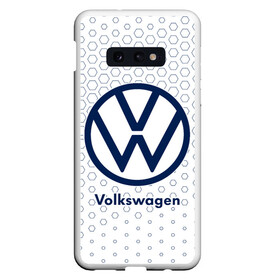 Чехол для Samsung S10E с принтом VOLKSWAGEN Фольксваген , Силикон | Область печати: задняя сторона чехла, без боковых панелей | auto | logo | moto | symbol | volkswagen | авто | автомобиль | гонки | знак | лого | логотип | логотипы | марка | машина | мото | символ | символы | фольксваген