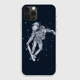 Чехол для iPhone 12 Pro Max с принтом Космонавт на скейте , Силикон |  | Тематика изображения на принте: арт | астронавт | звезда | звёзды | космический отдых | космонавт | космос | ночь | отдых | рисунок | скафандр | скейт | трюки на скейте