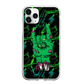 Чехол для iPhone 11 Pro матовый с принтом Rock Zombie , Силикон |  | blood | diablo | haloween | horror | дьявол | зомби | кости | кровь | мозги | мясо | страшилка | ужасы | хеллоуин | хелоуин