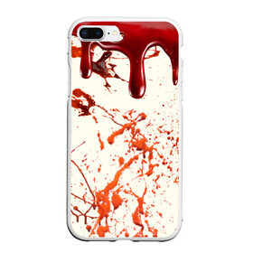 Чехол для iPhone 7Plus/8 Plus матовый с принтом Стекающая кровь , Силикон | Область печати: задняя сторона чехла, без боковых панелей | 2020 | blood | halloween | капли | кровавый | кровь | пятна | следы | стекающая | хэллоуин | хэлоуин