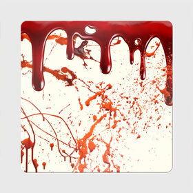 Магнит виниловый Квадрат с принтом Стекающая кровь , полимерный материал с магнитным слоем | размер 9*9 см, закругленные углы | Тематика изображения на принте: 2020 | blood | halloween | капли | кровавый | кровь | пятна | следы | стекающая | хэллоуин | хэлоуин