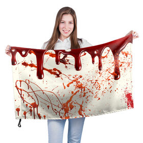 Флаг 3D с принтом Стекающая кровь , 100% полиэстер | плотность ткани — 95 г/м2, размер — 67 х 109 см. Принт наносится с одной стороны | 2020 | blood | halloween | капли | кровавый | кровь | пятна | следы | стекающая | хэллоуин | хэлоуин