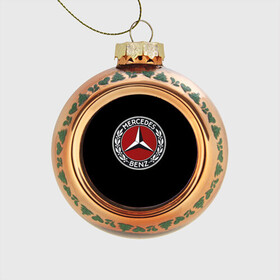 Стеклянный ёлочный шар с принтом  Значок Mercedes , Стекло | Диаметр: 80 мм | mercedes | значки | лого | машины | мерседес