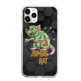 Чехол для iPhone 11 Pro Max матовый с принтом Zombie Rat , Силикон |  | blood | diablo | haloween | horror | дьявол | зомби | кости | кровь | мозги | мясо | страшилка | ужасы | хеллоуин | хелоуин