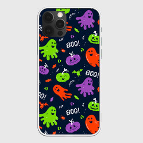 Чехол для iPhone 12 Pro Max с принтом Halloween , Силикон |  | 31 октября | halloween | halowen | ведьма | день всех святых | джек | костюм | кровь | лого | монстр | надпись | праздник | приведение | призрак | светильник | символ | страшная | тыква | ужасы | хеллоуин | хеллуин