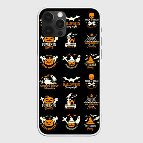 Чехол для iPhone 12 Pro Max с принтом Halloween , Силикон |  | 31 октября | halloween | halowen | ведьма | день всех святых | джек | костюм | кровь | лого | монстр | надпись | праздник | приведение | призрак | светильник | символ | страшная | тыква | ужасы | хеллоуин | хеллуин