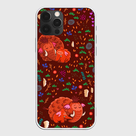 Чехол для iPhone 12 Pro Max с принтом Mammoths , Силикон |  | animals | heart | mammoths | pattern | patterns | texture | звери | мамонты | паттерн | сердечка | текстура | узоры