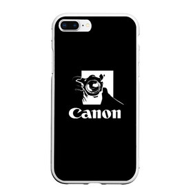 Чехол для iPhone 7Plus/8 Plus матовый с принтом Canon , Силикон | Область печати: задняя сторона чехла, без боковых панелей | Тематика изображения на принте: canon | кэнон | линза | снимок | фото | фотоаппарат | фотограф | фотографер | фотография | фоточки