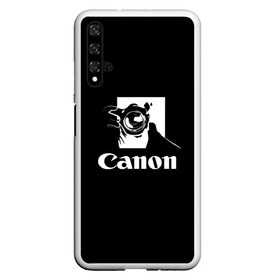 Чехол для Honor 20 с принтом Canon , Силикон | Область печати: задняя сторона чехла, без боковых панелей | canon | кэнон | линза | снимок | фото | фотоаппарат | фотограф | фотографер | фотография | фоточки