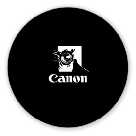 Коврик для мышки круглый с принтом Canon , резина и полиэстер | круглая форма, изображение наносится на всю лицевую часть | canon | кэнон | линза | снимок | фото | фотоаппарат | фотограф | фотографер | фотография | фоточки