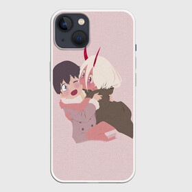 Чехол для iPhone 13 с принтом ZERO TWO AND HIRO CUTE ,  |  | anime | children | kiss | waifu | zero two | аниме | аска | вайфу | герой | дети | евангелион | зеро ту | любимый во франксе | манга | отаку | поцелуй | хиро