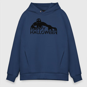 Мужское худи Oversize хлопок с принтом Halloween , френч-терри — 70% хлопок, 30% полиэстер. Мягкий теплый начес внутри —100% хлопок | боковые карманы, эластичные манжеты и нижняя кромка, капюшон на магнитной кнопке | 31 октября | halloween | halowen | ведьма | день всех святых | джек | костюм | кровь | лого | монстр | надпись | праздник | приведение | призрак | светильник | символ | страшная | тыква | ужасы | хеллоуин | хеллуин