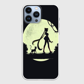 Чехол для iPhone 13 Pro Max с принтом SAILOR MOON ,  |  | Тематика изображения на принте: anime | anime girl | crystal | luna | mars | sailor moon | аниме | девушка | луна | лунная призма | манга | марс | сейлор мун