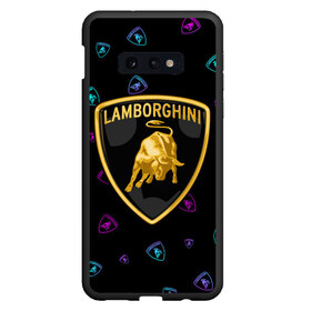 Чехол для Samsung S10E с принтом LAMBORGHINI Ламборгини , Силикон | Область печати: задняя сторона чехла, без боковых панелей | auto | lambo | lamborghini | logo | moto | symbol | авто | автомобиль | гонки | знак | ламбо | ламборгини | ламборджини | лого | логотип | логотипы | марка | машина | мото | символ | символы