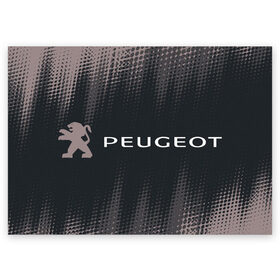 Поздравительная открытка с принтом PEUGEOT / Пежо , 100% бумага | плотность бумаги 280 г/м2, матовая, на обратной стороне линовка и место для марки
 | 