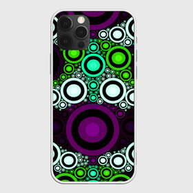 Чехол для iPhone 12 Pro Max с принтом Geckster , Силикон |  | abstraction | circles | colorful | pattern | patterns | rings | shapes | texture | абстракция | кольца | круги | паттерн | разноцветный | текстура | узоры | формы