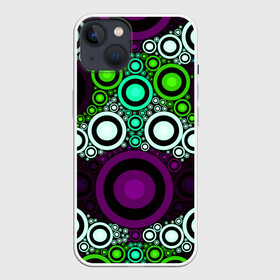 Чехол для iPhone 13 с принтом Geckster ,  |  | abstraction | circles | colorful | pattern | patterns | rings | shapes | texture | абстракция | кольца | круги | паттерн | разноцветный | текстура | узоры | формы