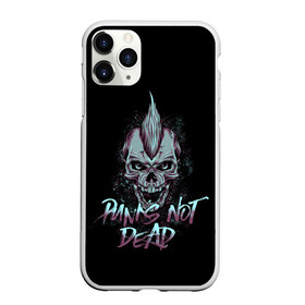 Чехол для iPhone 11 Pro матовый с принтом PUNKS NOT DEAD , Силикон |  | anarchy | dead | musick | punk | rock | skull | анархия | музыка | панк | рок | череп