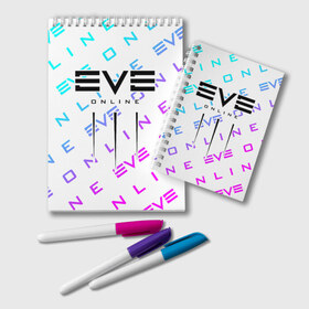 Блокнот с принтом EVE ONLINE ИВ ОНЛАЙН , 100% бумага | 48 листов, плотность листов — 60 г/м2, плотность картонной обложки — 250 г/м2. Листы скреплены удобной пружинной спиралью. Цвет линий — светло-серый
 | echo | echoes | eve | game | games | logo | online | space | ев онлайн | ев эхо | еве | ив онлайн | ив эхо | игра | игры | космос | лого | логотип | логотипы | онлайн | символ | символы | эхо | эхос