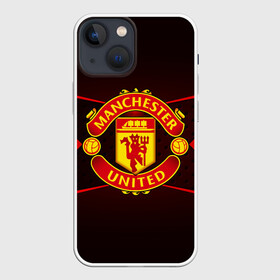 Чехол для iPhone 13 mini с принтом MANCHESTER UNITED ,  |  | football | manchester united | англия. | кристал пэлас | манчестер | манчестер сити | манчестер юнайтед | футбол
