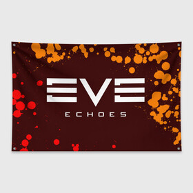 Флаг-баннер с принтом EVE ECHOES ИВ ЭХО , 100% полиэстер | размер 67 х 109 см, плотность ткани — 95 г/м2; по краям флага есть четыре люверса для крепления | echo | echoes | eve | game | games | logo | online | space | ев онлайн | ев эхо | еве | ив онлайн | ив эхо | игра | игры | космос | лого | логотип | логотипы | онлайн | символ | символы | эхо | эхос