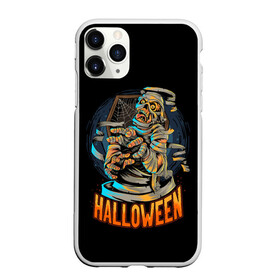 Чехол для iPhone 11 Pro Max матовый с принтом Halloween , Силикон |  | Тематика изображения на принте: art | bones | cobweb | halloween | moon | mummy | skeleton | skull | арт | кости | луна | мумия | паутина | скелет | хэллоуин | хэлуин | череп