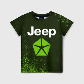 Детская футболка 3D с принтом JEEP / Джип , 100% гипоаллергенный полиэфир | прямой крой, круглый вырез горловины, длина до линии бедер, чуть спущенное плечо, ткань немного тянется | auto | jeep | logo | moto | symbol | авто | автомобиль | гонки | джип | знак | лого | логотип | логотипы | марка | машина | мото | символ | символы