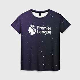 Женская футболка 3D с принтом Premier League АПЛ , 100% полиэфир ( синтетическое хлопкоподобное полотно) | прямой крой, круглый вырез горловины, длина до линии бедер | english premier league | epl | premier league | английская премьер лига | апл | футбол
