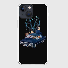 Чехол для iPhone 13 mini с принтом Сверхъестественное ,  |  | art | supernatural | азазель | арт | винчестеры | гавриил | дин | кас | кастиэль | кроули | люцифер | сверхъестественное | сериал | сериалы | сэм