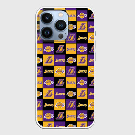 Чехол для iPhone 13 Pro с принтом LA LAKERS | ЛЕЙКЕРС ,  |  | bryant | james | jordan | kobe | la lakers | lakers | lebron | nba | брайант | брайнт | джеймс | джордан | коби | леброн | лейкерс | лэйкерс | мамба | нба | черная