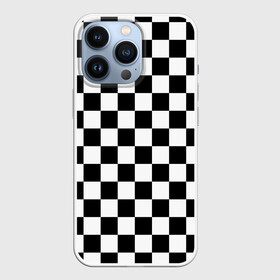Чехол для iPhone 13 Pro с принтом Шахматка ,  |  | Тематика изображения на принте: абстракция | в клетку | игра | клетка | клеточка | тренд | черно белая | черно белая клетка | шахматка | шахматная клетка | шахматы