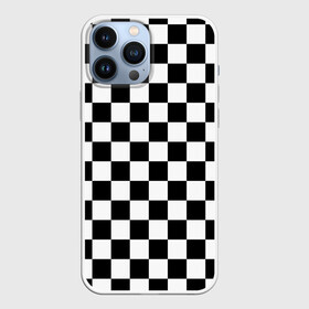 Чехол для iPhone 13 Pro Max с принтом Шахматка ,  |  | Тематика изображения на принте: абстракция | в клетку | игра | клетка | клеточка | тренд | черно белая | черно белая клетка | шахматка | шахматная клетка | шахматы