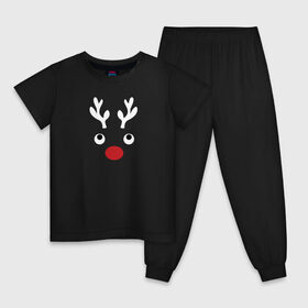 Детская пижама хлопок с принтом Deer Baby , 100% хлопок |  брюки и футболка прямого кроя, без карманов, на брюках мягкая резинка на поясе и по низу штанин
 | 
