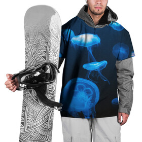 Накидка на куртку 3D с принтом Медуза , 100% полиэстер |  | Тематика изображения на принте: medusozoa | медуза | медузы | морское животное | ядовитая медуза