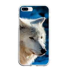 Чехол для iPhone 7Plus/8 Plus матовый с принтом Северный волк , Силикон | Область печати: задняя сторона чехла, без боковых панелей | wolf | wolfs | волк | волки | волчара | животные | звери | лес | природа