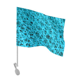 Флаг для автомобиля с принтом GARD$ER , 100% полиэстер | Размер: 30*21 см | abstraction | acidic | blue | lines | mesh | shapes | surface | texture | абстракция | кислотный | линии | поверхность | сетка | текстура | формы