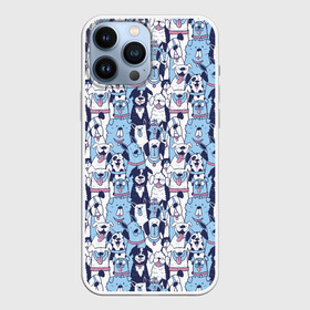 Чехол для iPhone 13 Pro Max с принтом МИЛЫЕ ПЕСИКИ ,  |  | dog | husky | pattern | добрый | милый | паттерн | пес | песик | собака | собачка | хакси