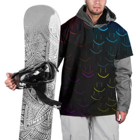 Накидка на куртку 3D с принтом Rainbow smile , 100% полиэстер |  | необычное | прикольное | радуга | смайл
