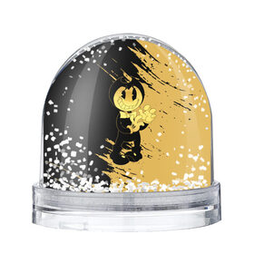 Снежный шар с принтом Bendy And The Ink Machine , Пластик | Изображение внутри шара печатается на глянцевой фотобумаге с двух сторон | bendy | bendy and the ink machine | бенди | бени | бенни | бэнди | детская | детям | игра | капли | компьютерная игра | краска | машина | подтеки | ужастик | чернила | чернильная