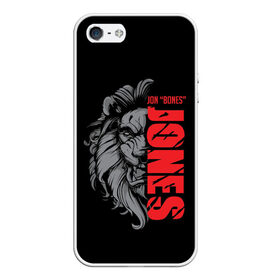 Чехол для iPhone 5/5S матовый с принтом Jon Bones Jones , Силикон | Область печати: задняя сторона чехла, без боковых панелей | bones | jon | jones | mma | ufc | боец | джон | джонс | единоборства | кости | кость | мма | смешанные | юфс