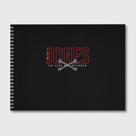 Альбом для рисования с принтом Jon Bones Jones , 100% бумага
 | матовая бумага, плотность 200 мг. | bones | jon | jones | mma | ufc | боец | джон | джонс | единоборства | кости | кость | мма | смешанные | юфс