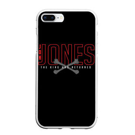 Чехол для iPhone 7Plus/8 Plus матовый с принтом Jon Bones Jones , Силикон | Область печати: задняя сторона чехла, без боковых панелей | Тематика изображения на принте: bones | jon | jones | mma | ufc | боец | джон | джонс | единоборства | кости | кость | мма | смешанные | юфс